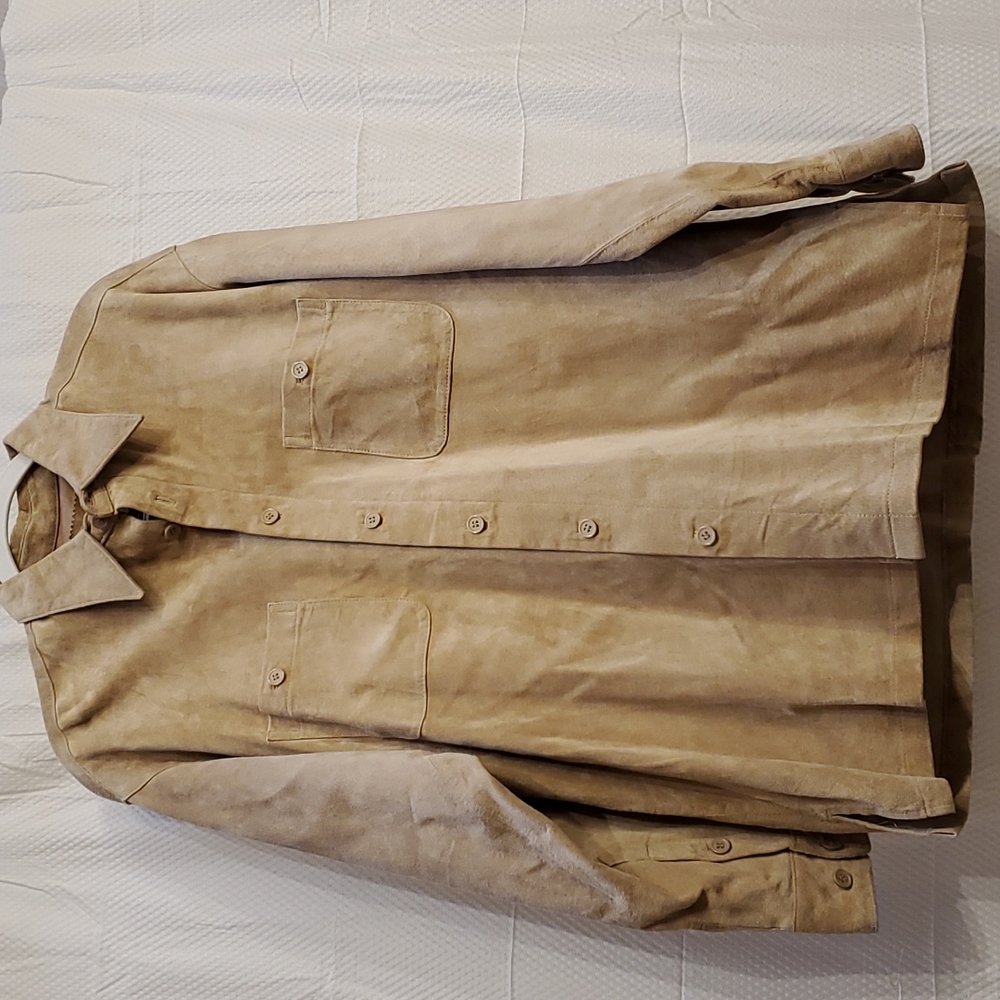 Men's Report Collection Suede Shirt
